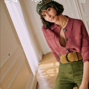 ISO sezane Betty sweater in rosewood